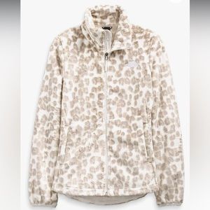 The North Face Womenβs Osito Full Zip Fleece Jacket Leopards Print
